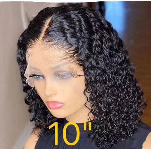 13 x 5 Kinky Curly Bob 100% Human Frontal lace
