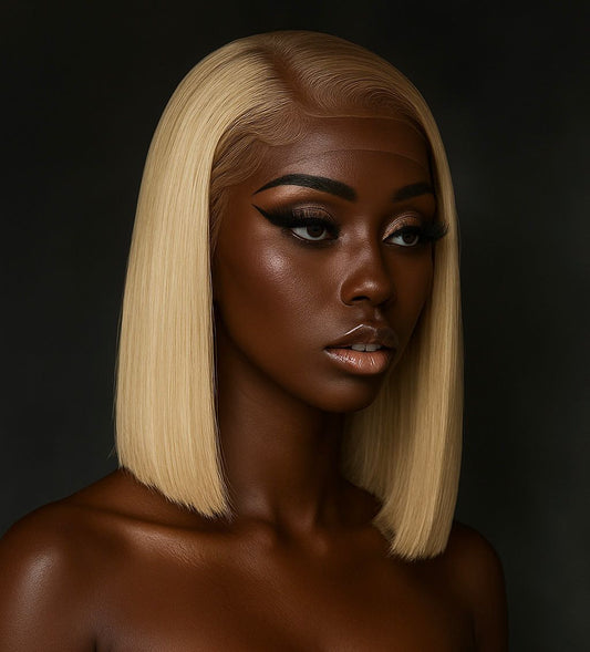 13 x 4 Lace Front Wig Straight Honey Blonde Brazilian Highlights